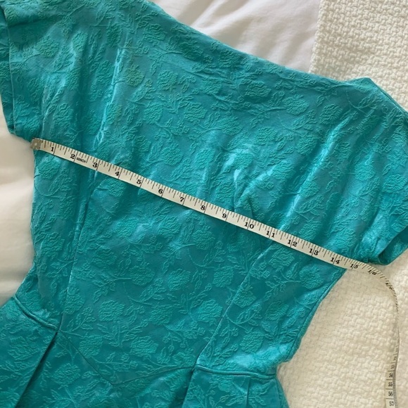 Vintage (60s) teal dress - Picture 7 of 8